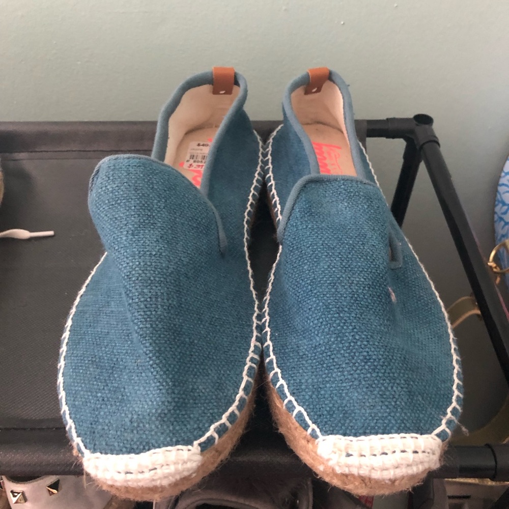 Navy blue espadrilles